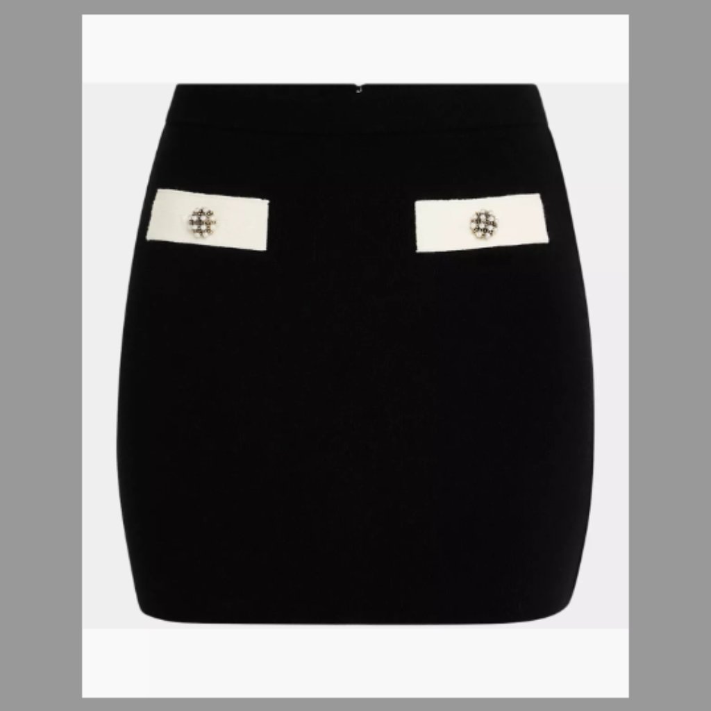 Alice + Olivia Nwt Kipp Knit Mini Skirt ($340) W/Tax (Size Large)